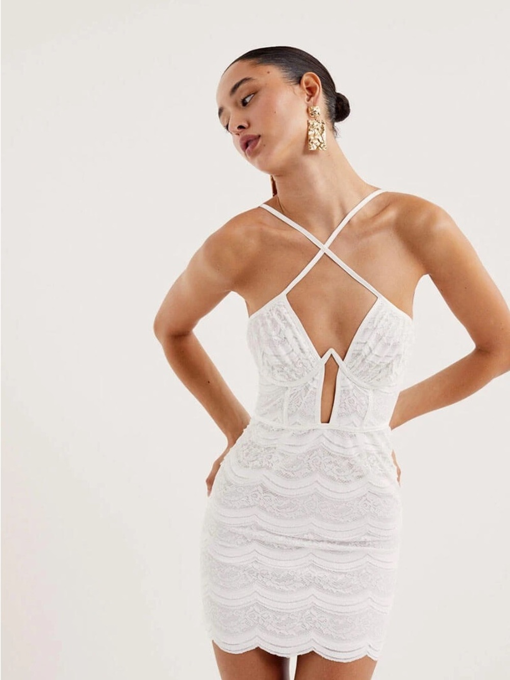 NWOT For Love & Lemons Mimi Mini Dress